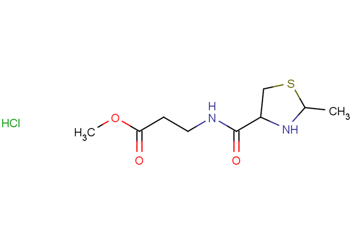 methyl 3-[(2-methyl-1,3-thiazolidin-4-yl)formamido]propanoate hydrochloride