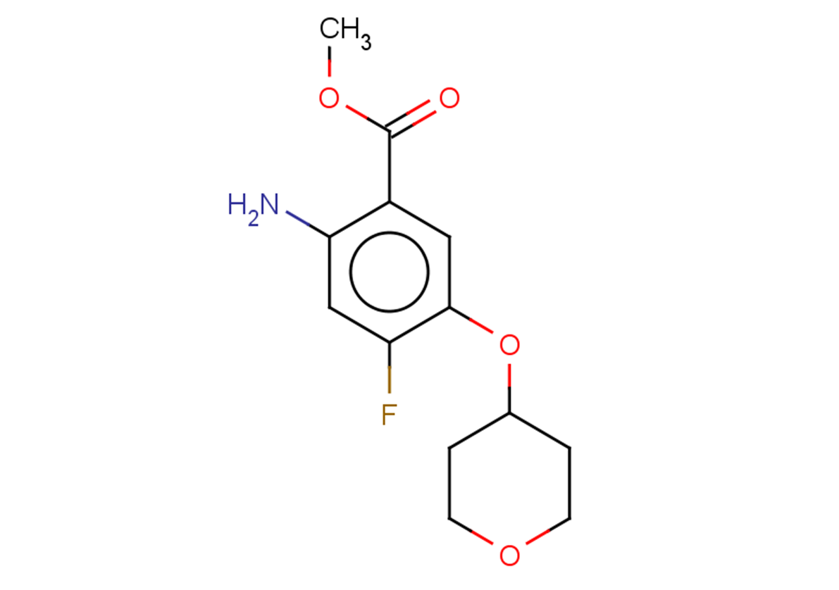 methyl 2-amino-4-fluoro-5-(oxan-4-yloxy)benzoate