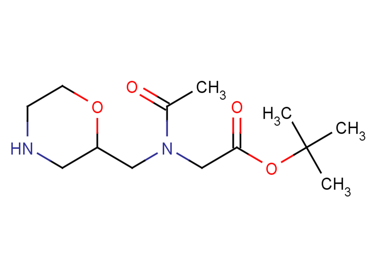 tert-butyl 2-[N-(morpholin-2-ylmethyl)acetamido]acetate