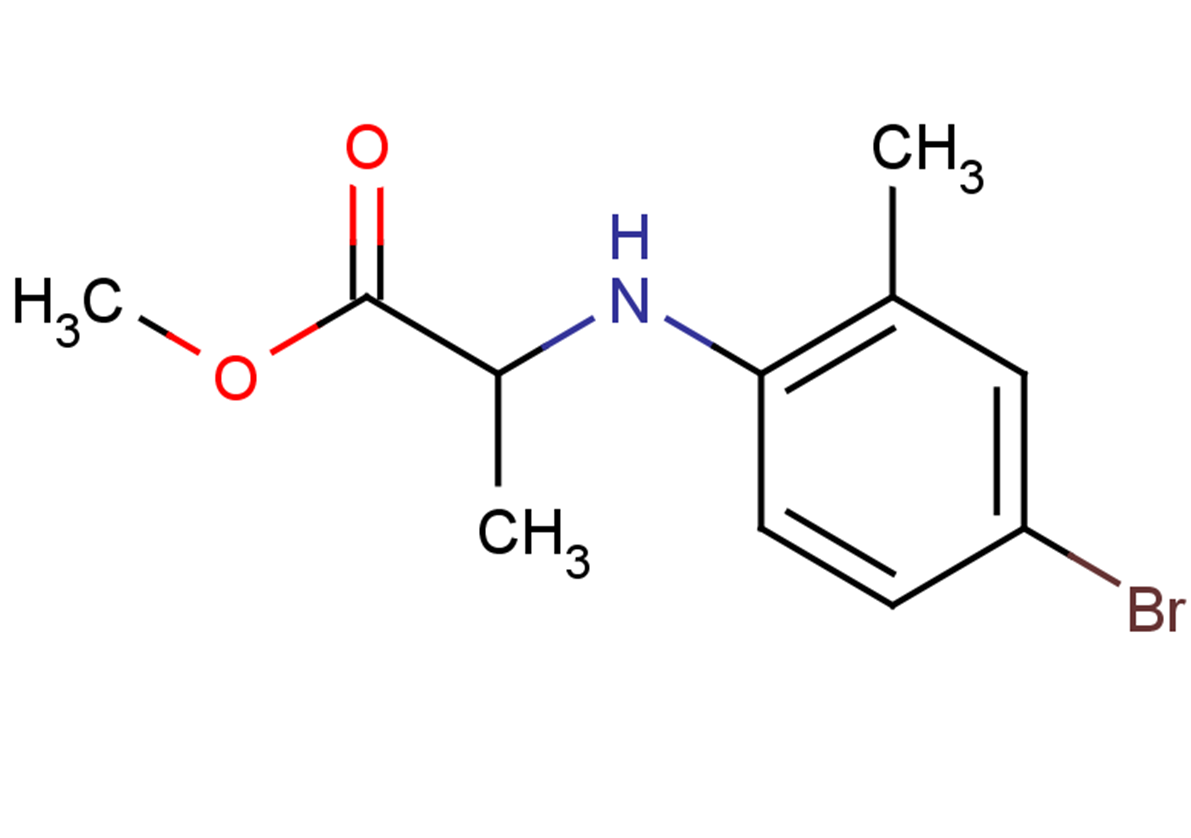 methyl 2-[(4-bromo-2-methylphenyl)amino]propanoate