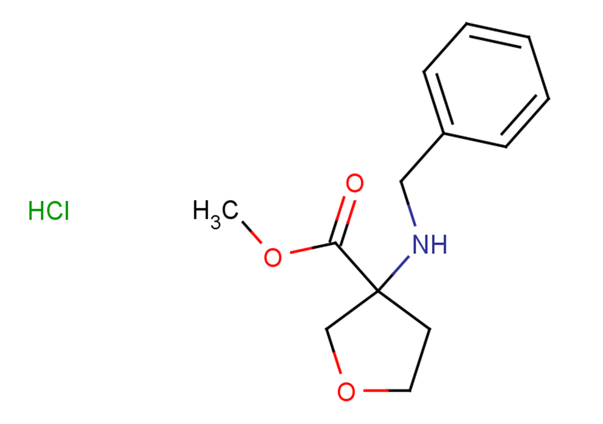 methyl 3-(benzylamino)oxolane-3-carboxylate hydrochloride