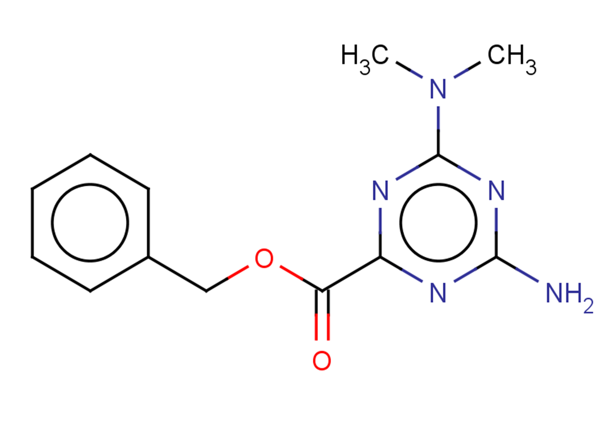 benzyl 4-amino-6-(dimethylamino)-1,3,5-triazine-2-carboxylate