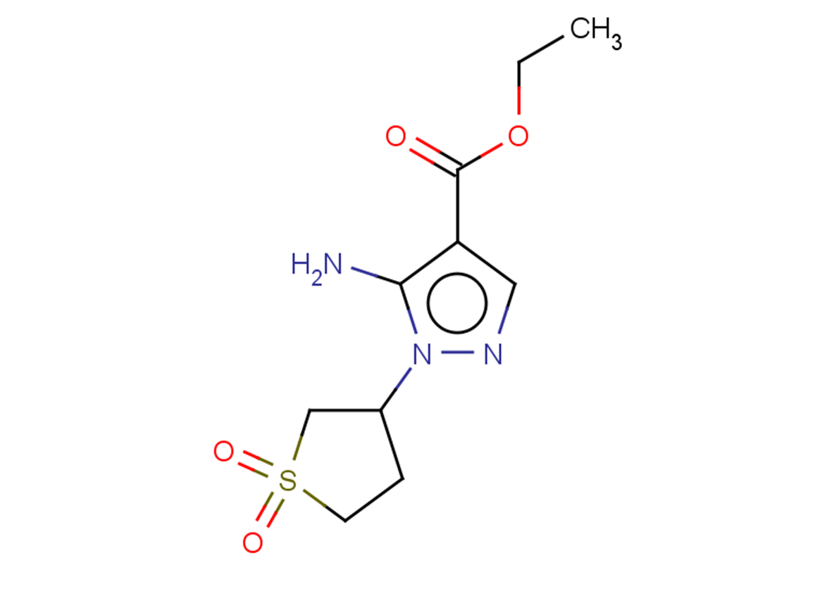 ethyl 5-amino-1-(1,1-dioxo-1$l^{6}-thiolan-3-yl)-1H-pyrazole-4-carboxylate