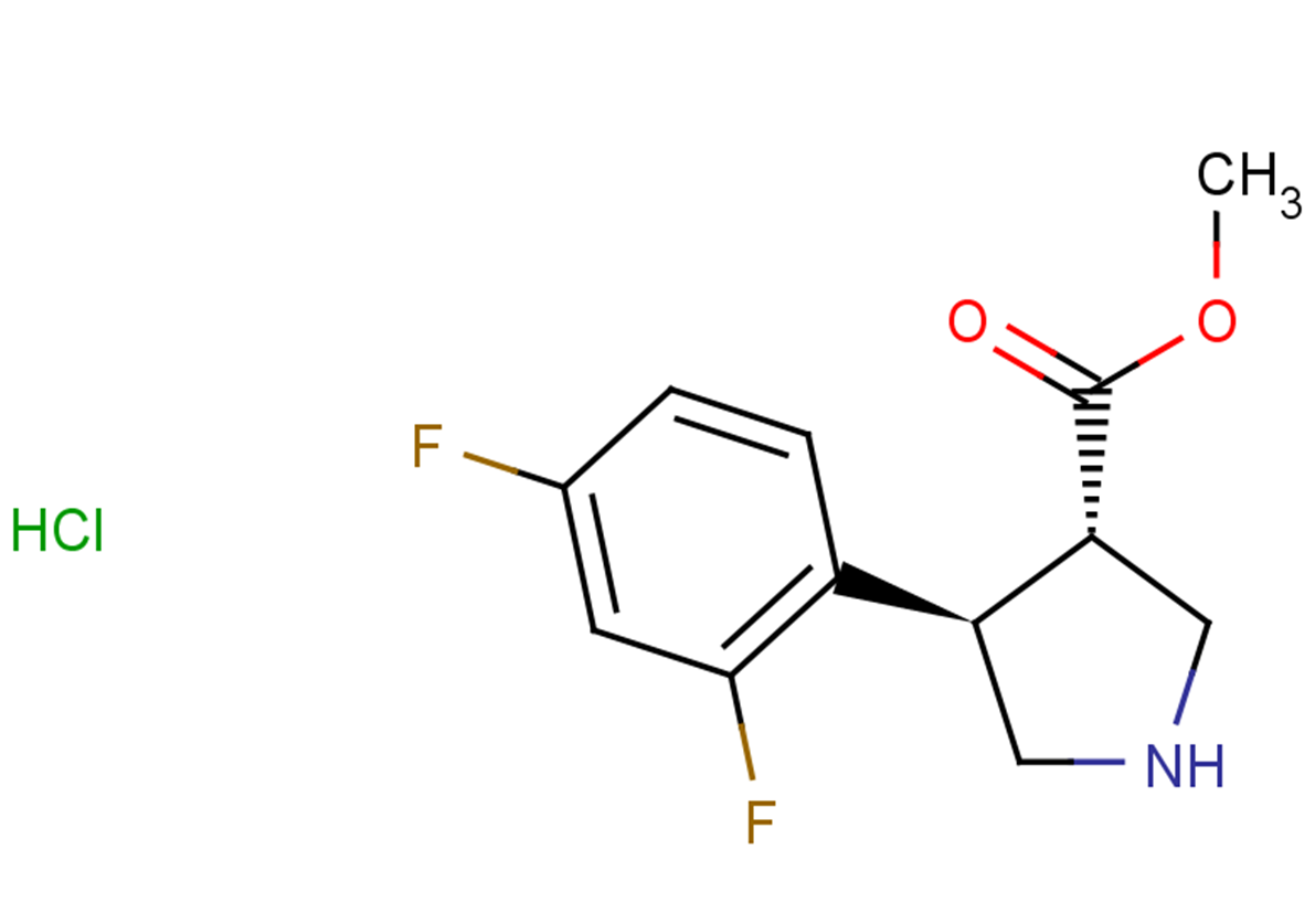 methyl (3S,4R)-4-(2,4-difluorophenyl)pyrrolidine-3-carboxylate hydrochloride