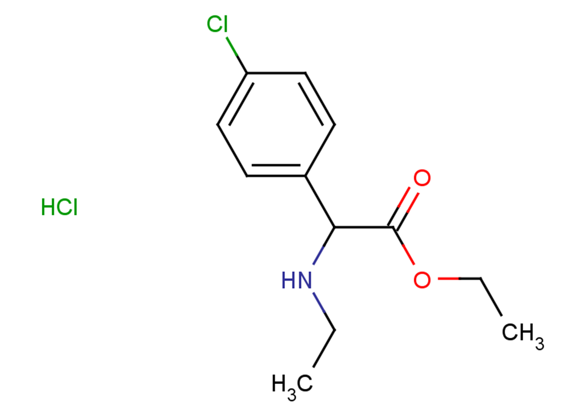 ethyl 2-(4-chlorophenyl)-2-(ethylamino)acetate hydrochloride