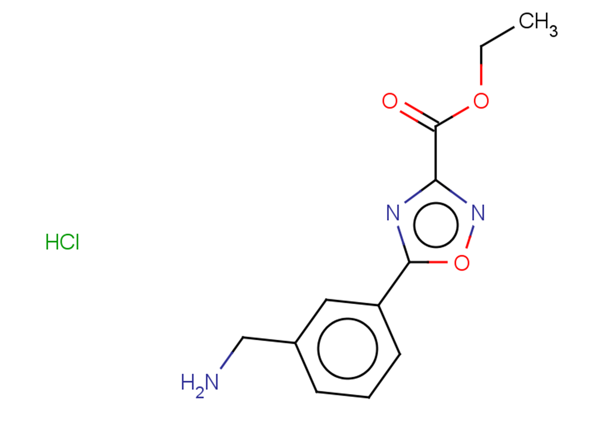 ethyl 5-[3-(aminomethyl)phenyl]-1,2,4-oxadiazole-3-carboxylate hydrochloride
