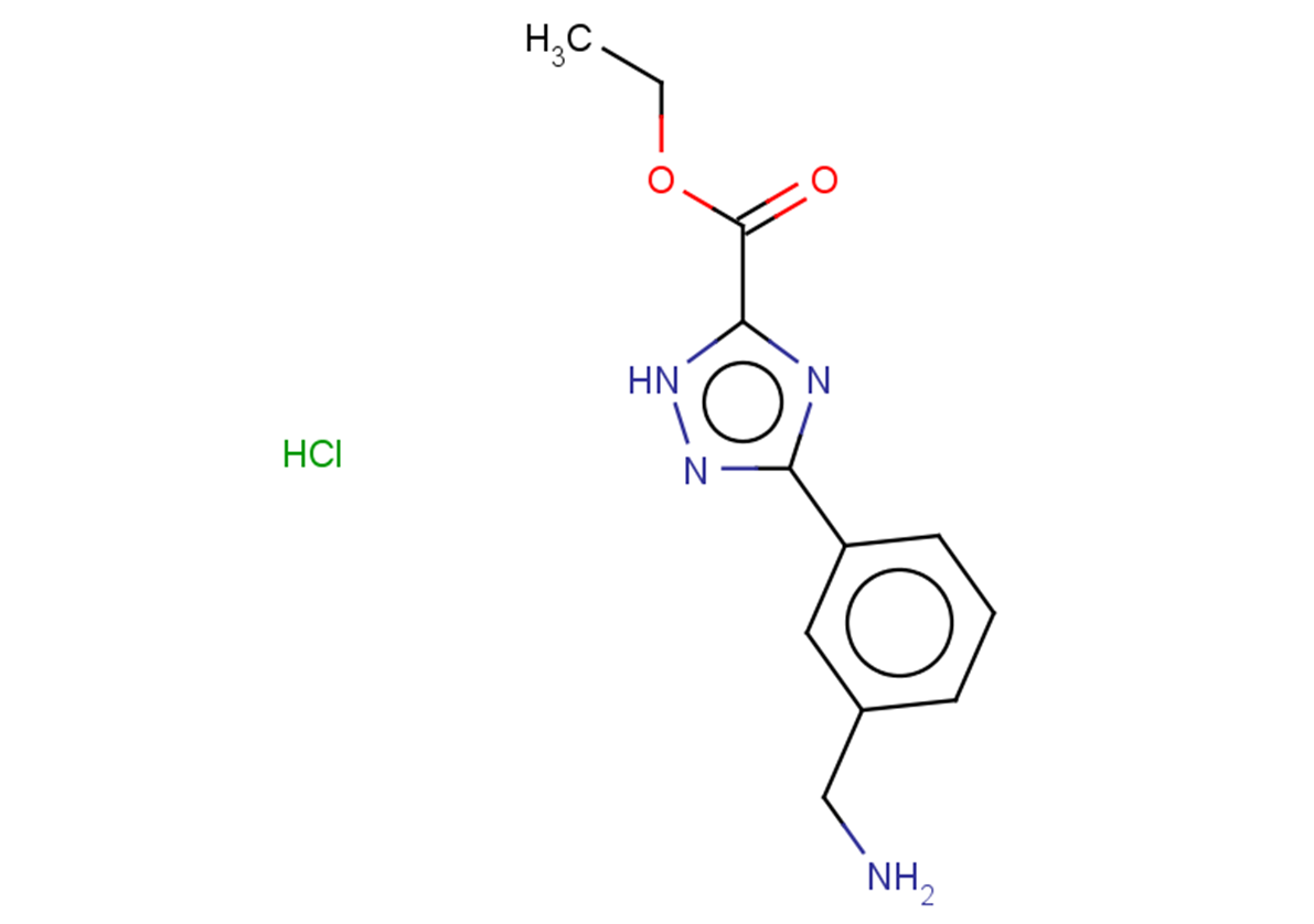 ethyl 3-[3-(aminomethyl)phenyl]-1H-1,2,4-triazole-5-carboxylate hydrochloride