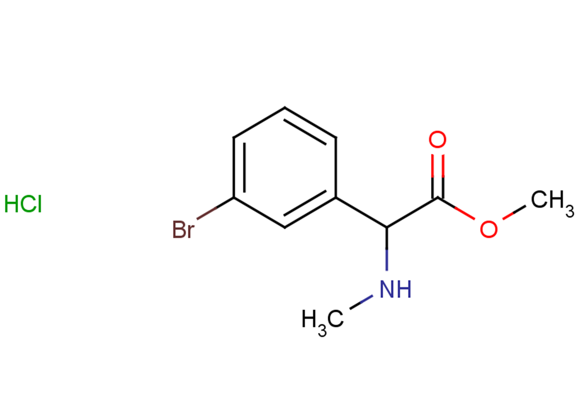 methyl 2-(3-bromophenyl)-2-(methylamino)acetate hydrochloride