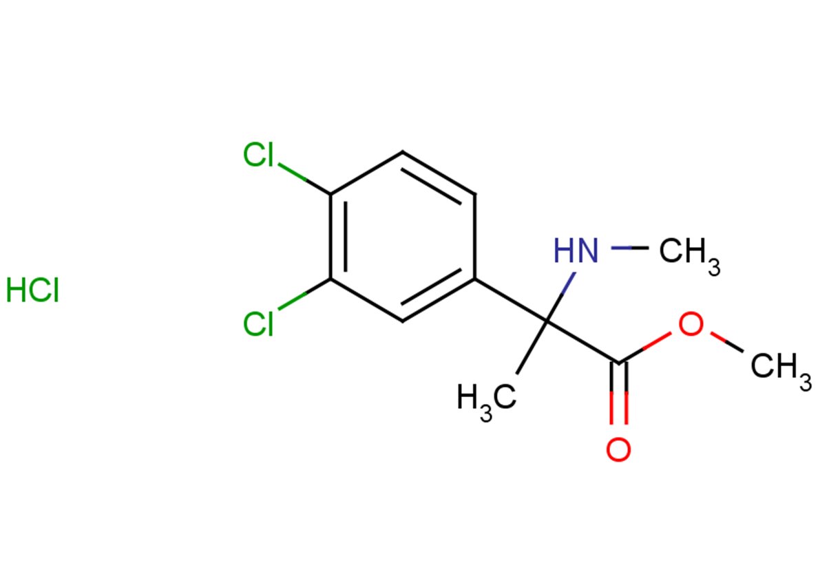 methyl 2-(3,4-dichlorophenyl)-2-(methylamino)propanoate hydrochloride