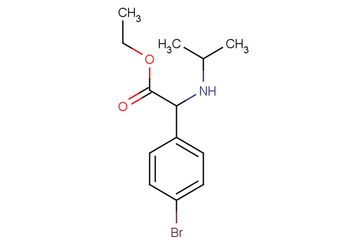 ethyl 2-(4-bromophenyl)-2-(propan-2-ylamino)acetate