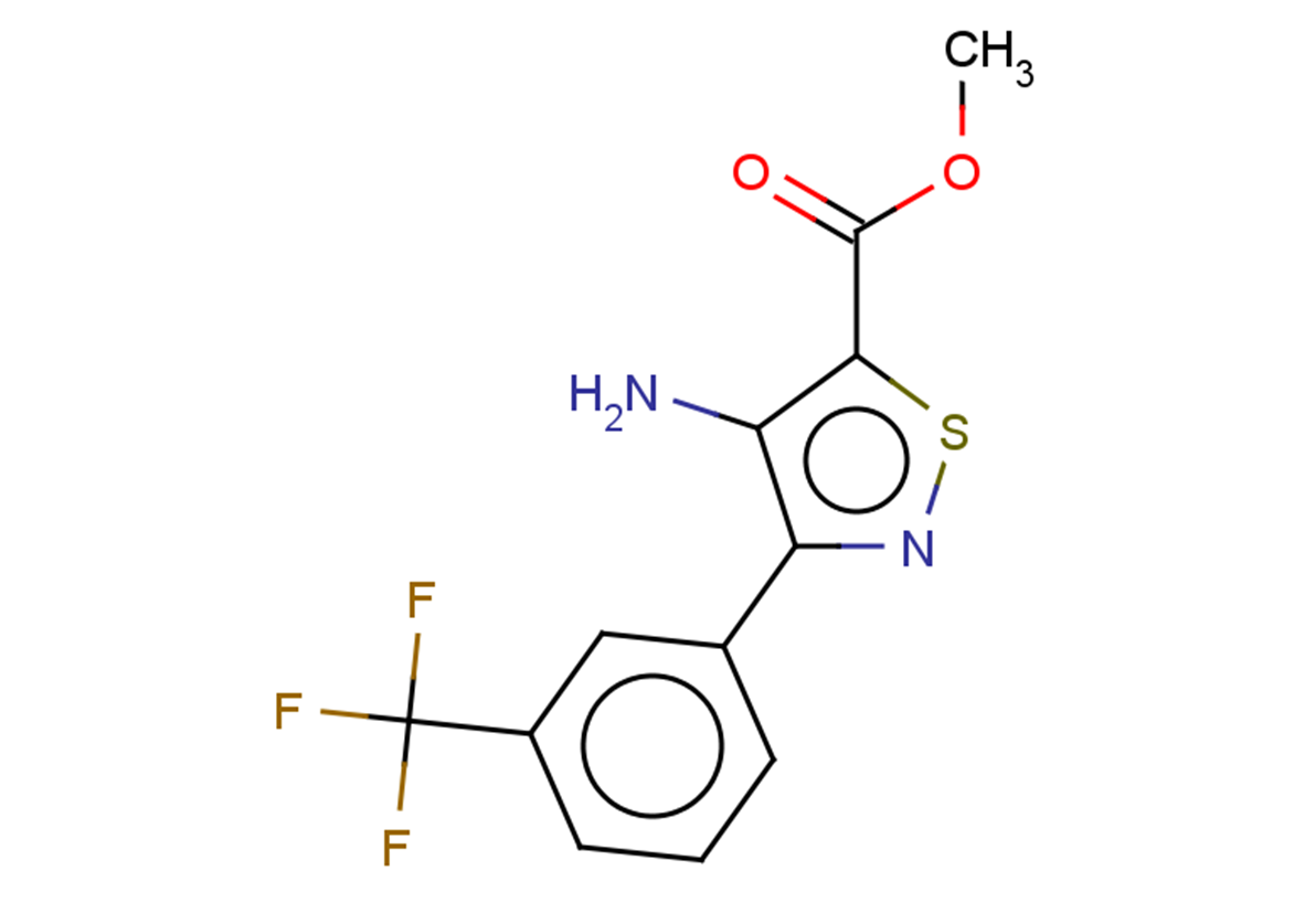 methyl 4-amino-3-[3-(trifluoromethyl)phenyl]-1,2-thiazole-5-carboxylate