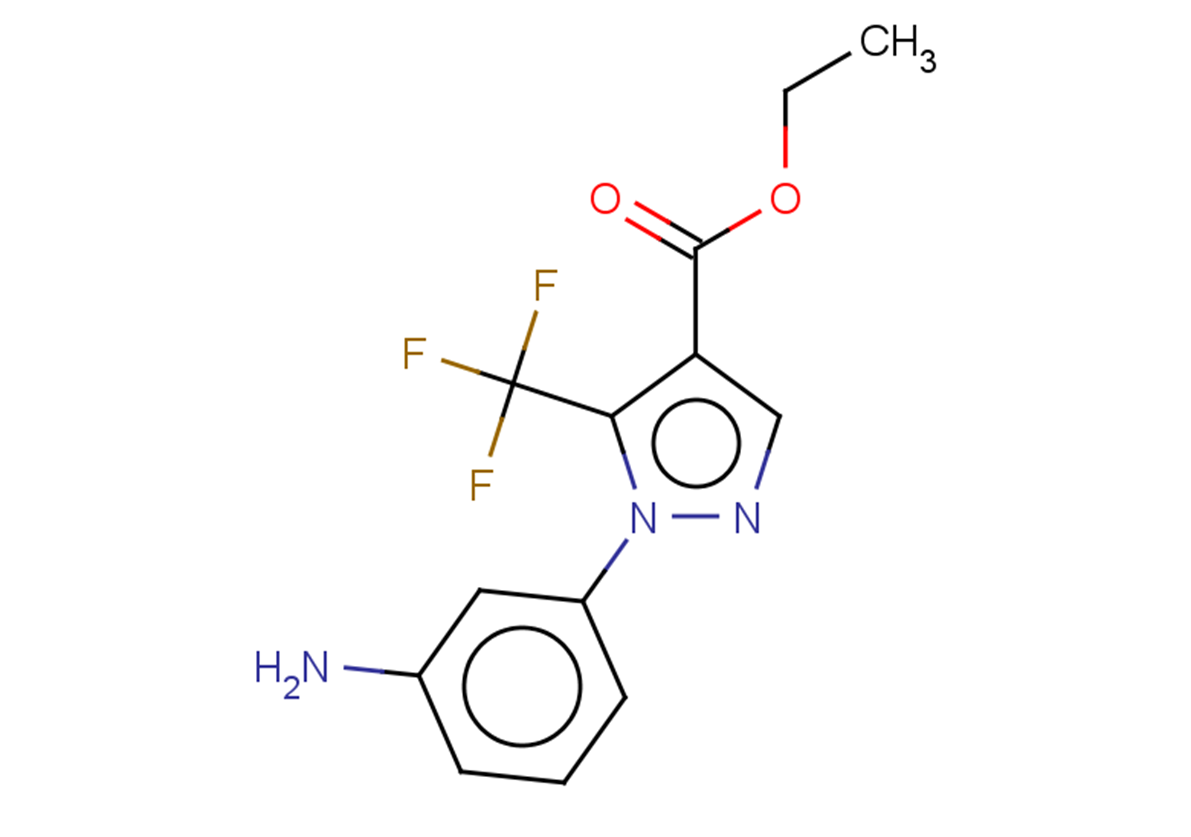 ethyl 1-(3-aminophenyl)-5-(trifluoromethyl)-1H-pyrazole-4-carboxylate