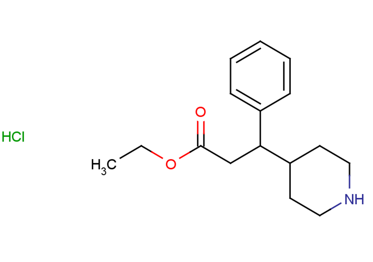 ethyl 3-phenyl-3-(piperidin-4-yl)propanoate hydrochloride