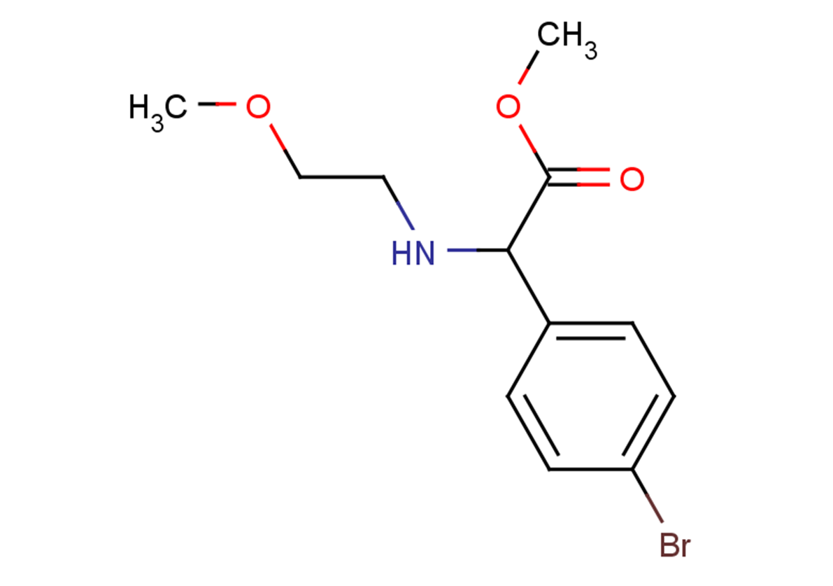methyl 2-(4-bromophenyl)-2-[(2-methoxyethyl)amino]acetate