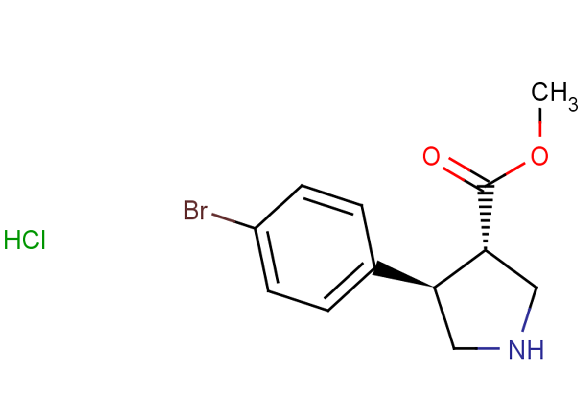 methyl (3S,4R)-4-(4-bromophenyl)pyrrolidine-3-carboxylate hydrochloride