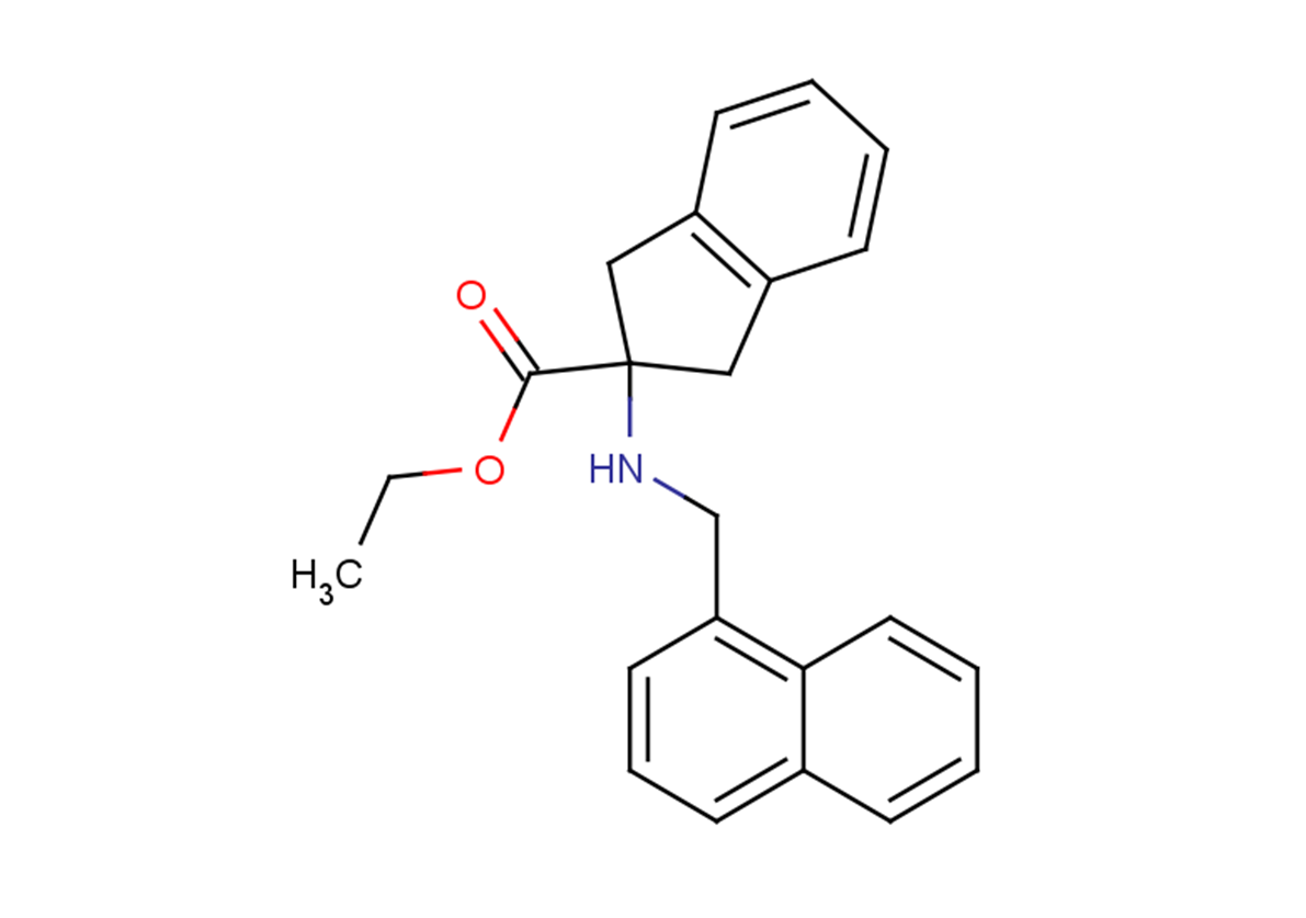 ethyl 2-[(naphthalen-1-ylmethyl)amino]-2,3-dihydro-1H-indene-2-carboxylate