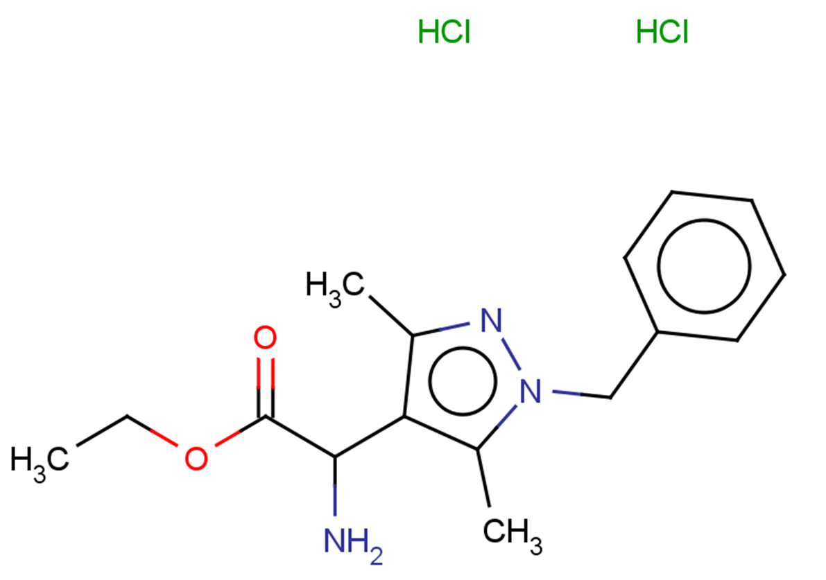 ethyl 2-amino-2-(1-benzyl-3,5-dimethyl-1H-pyrazol-4-yl)acetate dihydrochloride