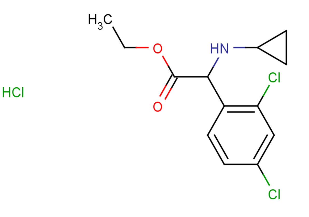 ethyl 2-(cyclopropylamino)-2-(2,4-dichlorophenyl)acetate hydrochloride