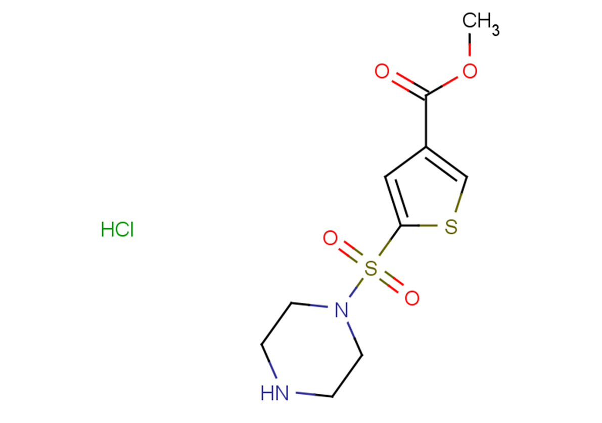 methyl 5-(piperazine-1-sulfonyl)thiophene-3-carboxylate hydrochloride