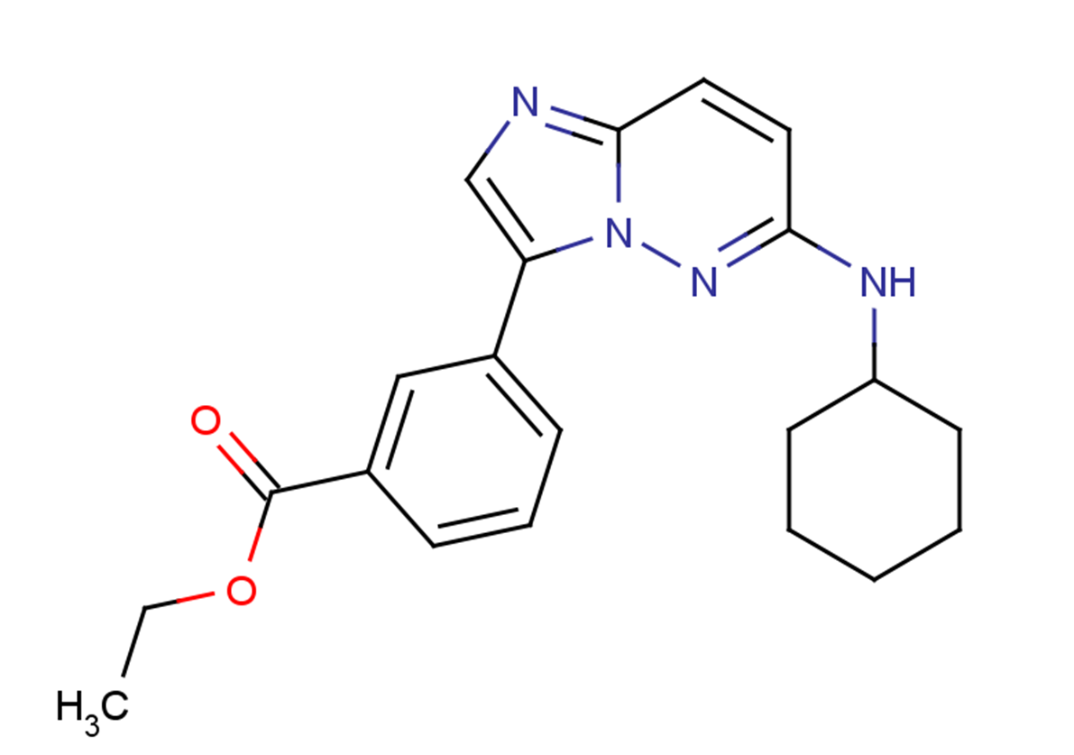 ethyl 3-[6-(cyclohexylamino)imidazo[1,2-b]pyridazin-3-yl]benzoate
