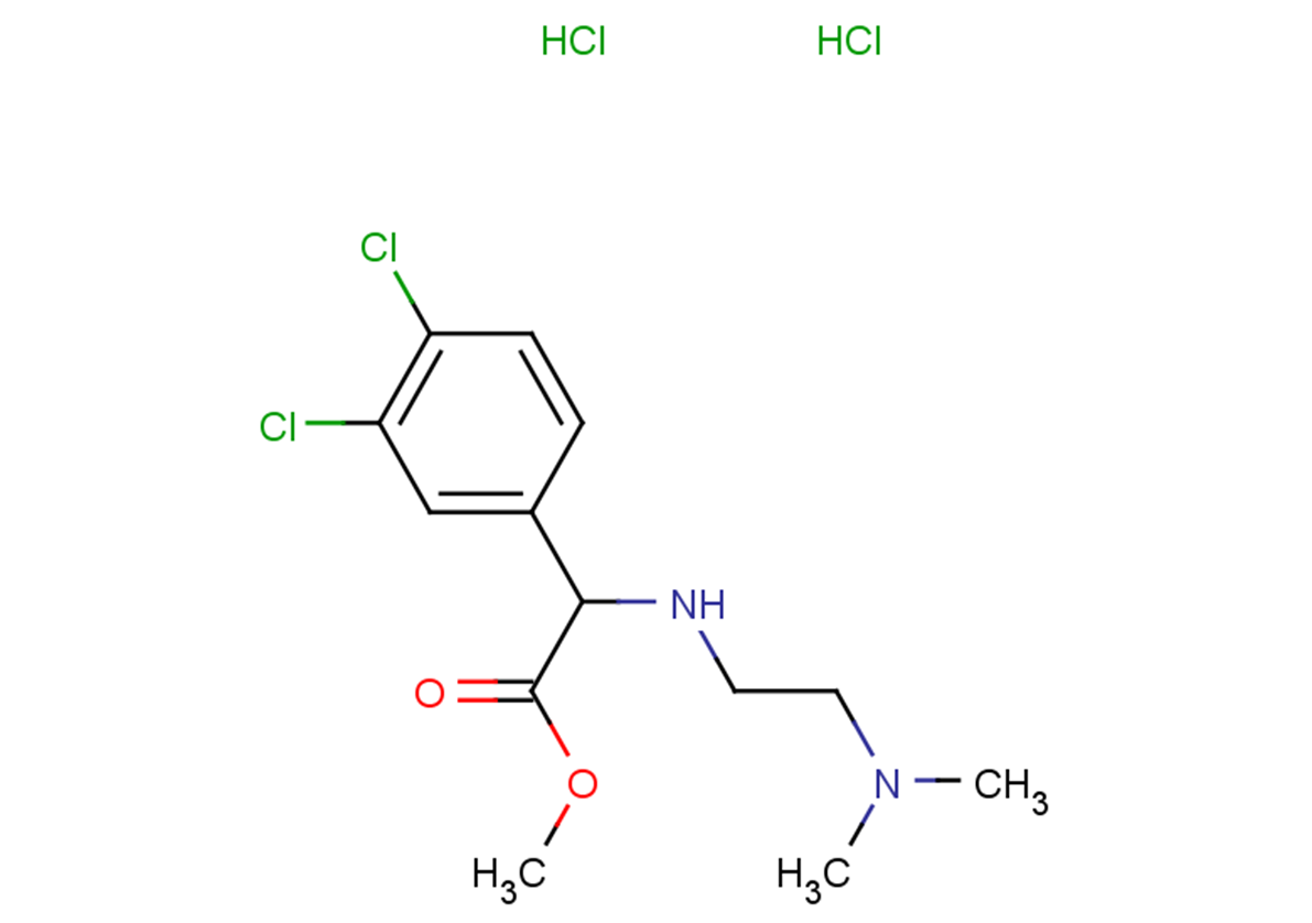 methyl 2-(3,4-dichlorophenyl)-2-{[2-(dimethylamino)ethyl]amino}acetate dihydrochloride