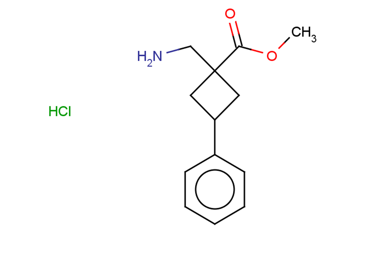 methyl 1-(aminomethyl)-3-phenylcyclobutane-1-carboxylate hydrochloride