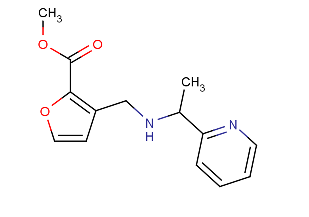 methyl 3-({[1-(pyridin-2-yl)ethyl]amino}methyl)furan-2-carboxylate