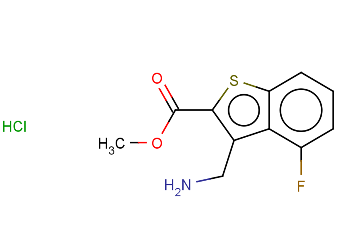 methyl 3-(aminomethyl)-4-fluoro-1-benzothiophene-2-carboxylate hydrochloride