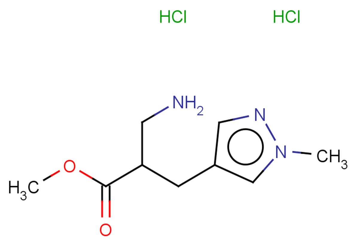 methyl 3-amino-2-[(1-methyl-1H-pyrazol-4-yl)methyl]propanoate dihydrochloride