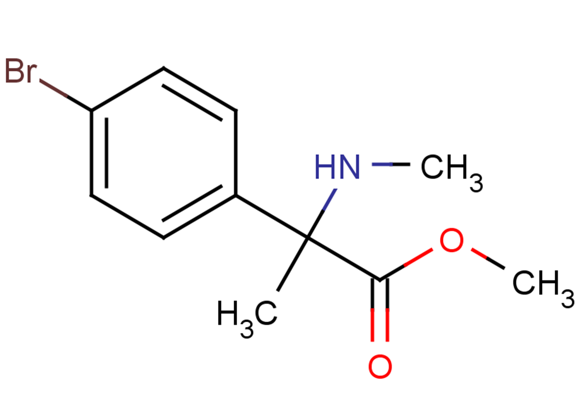 methyl 2-(4-bromophenyl)-2-(methylamino)propanoate