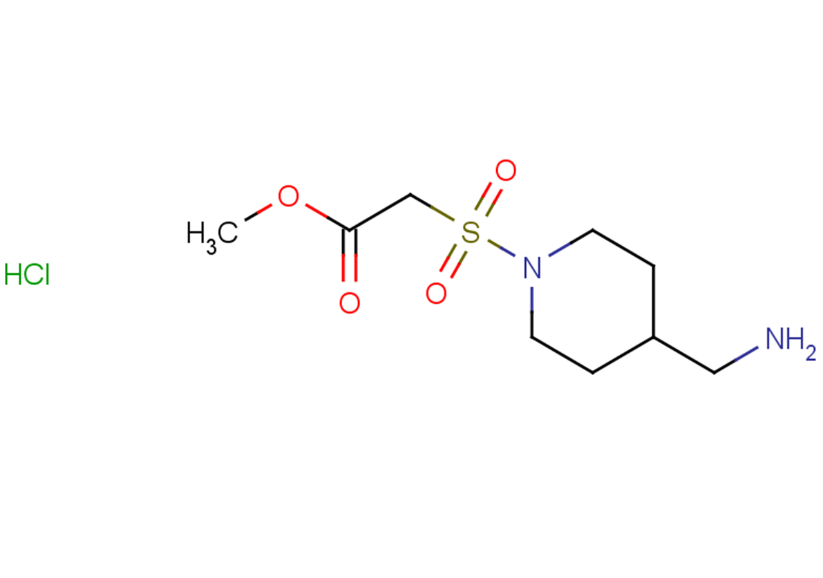 methyl 2-[4-(aminomethyl)piperidine-1-sulfonyl]acetate hydrochloride