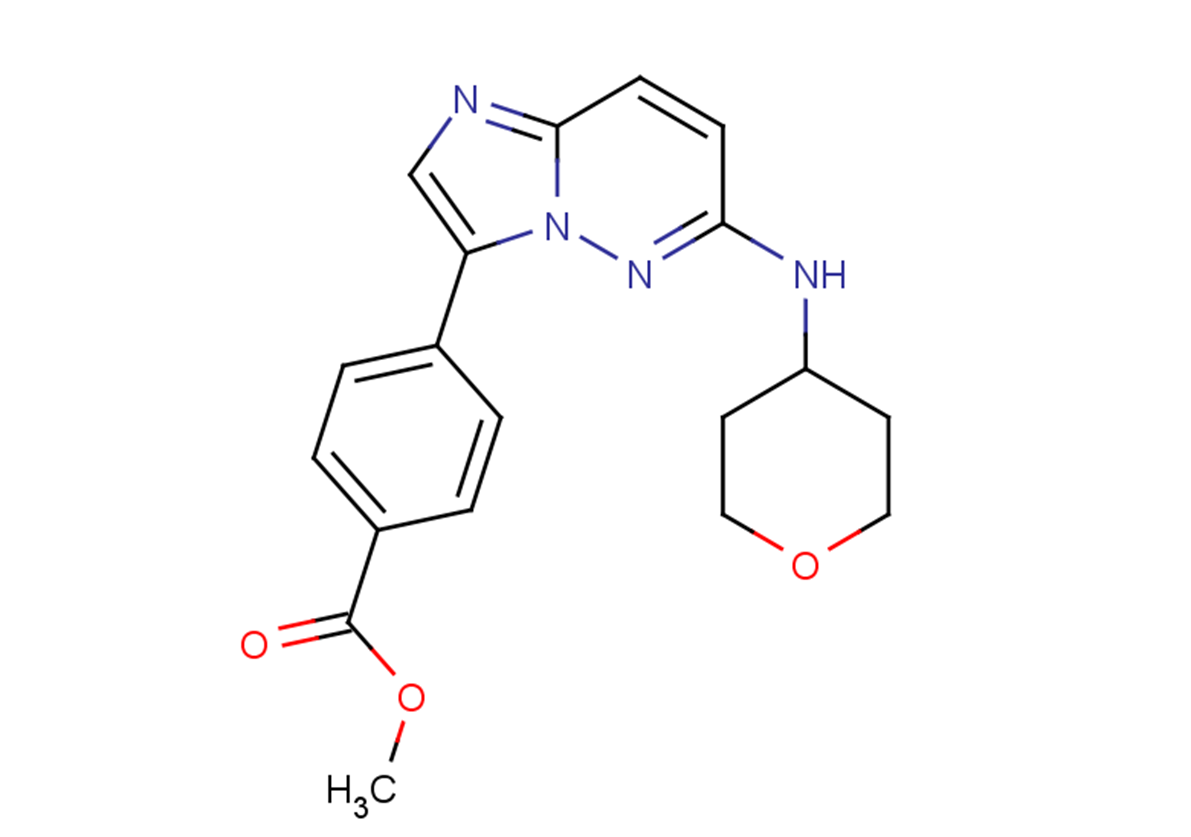 methyl 4-[6-(oxan-4-ylamino)imidazo[1,2-b]pyridazin-3-yl]benzoate