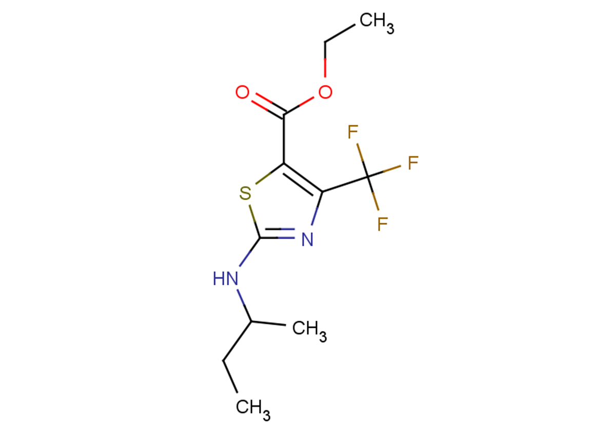 ethyl 2-(butan-2-ylamino)-4-(trifluoromethyl)-1,3-thiazole-5-carboxylate