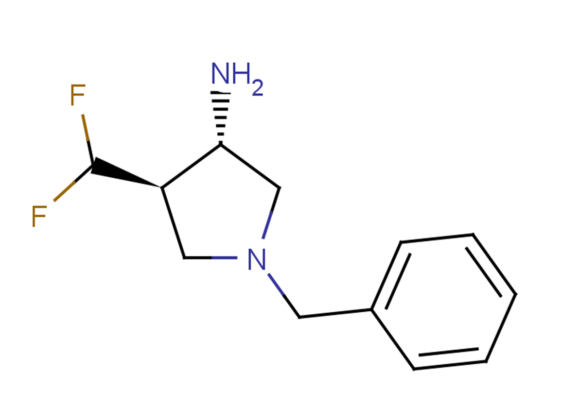 (3S,4R)-1-benzyl-4-(difluoromethyl)pyrrolidin-3-amine