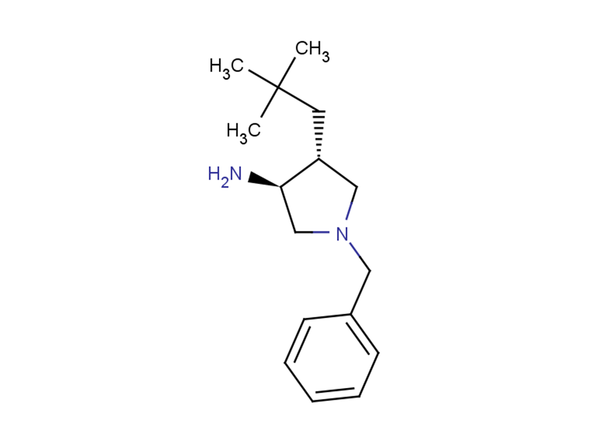 (3S,4R)-1-benzyl-4-(2,2-dimethylpropyl)pyrrolidin-3-amine