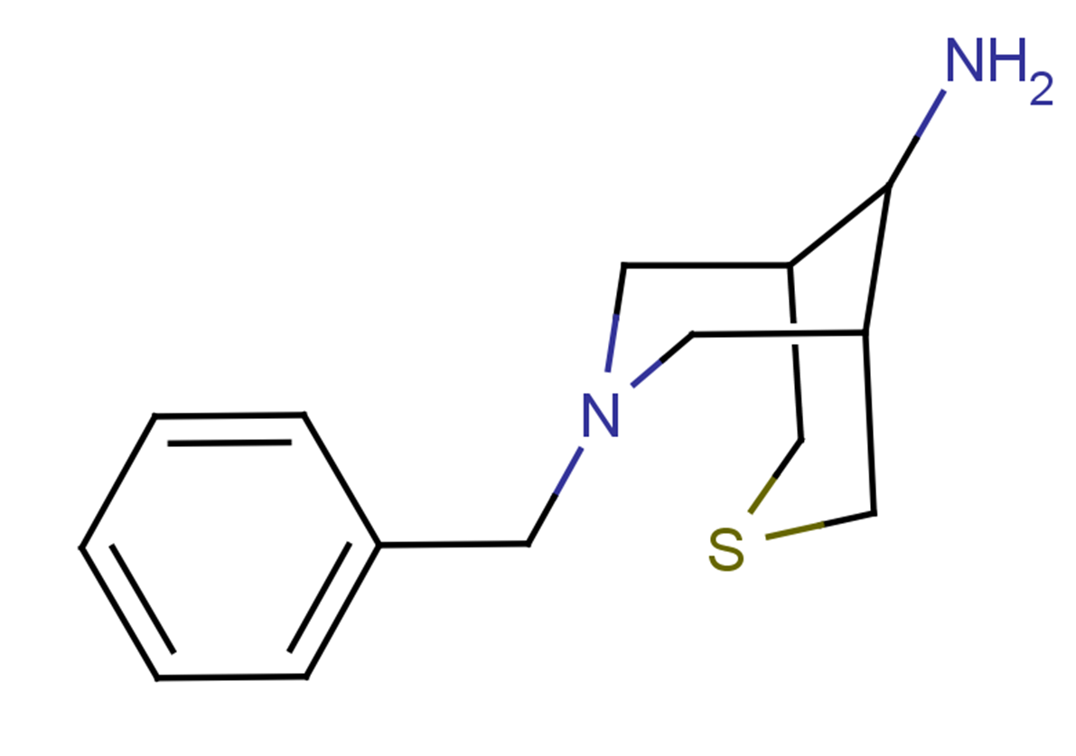 7-benzyl-3-thia-7-azabicyclo[3.3.1]nonan-9-amine