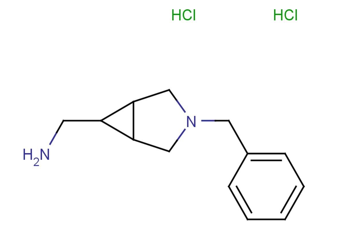 {3-benzyl-3-azabicyclo[3.1.0]hexan-6-yl}methanamine dihydrochloride