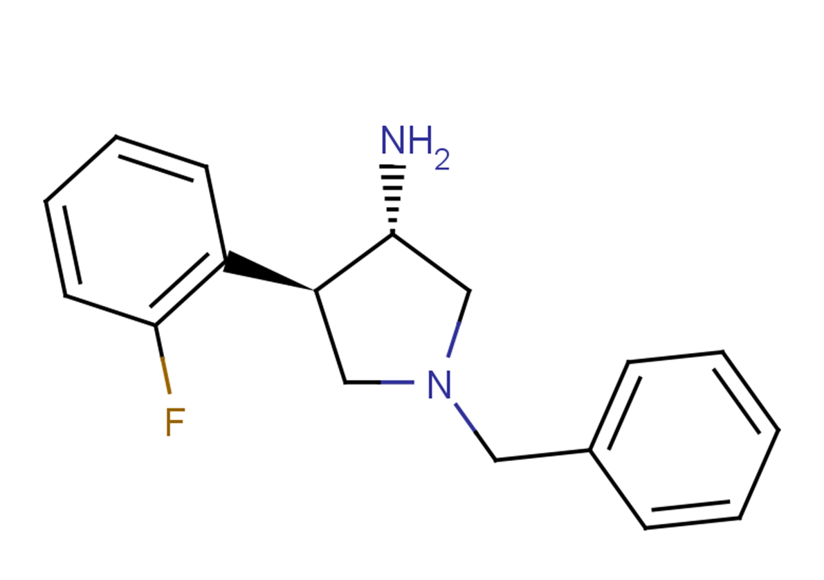 (3S,4R)-1-benzyl-4-(2-fluorophenyl)pyrrolidin-3-amine