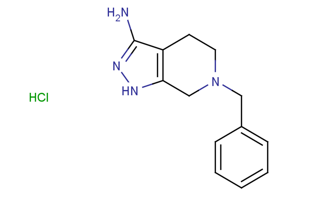 6-benzyl-1H,4H,5H,6H,7H-pyrazolo[3,4-c]pyridin-3-amine hydrochloride