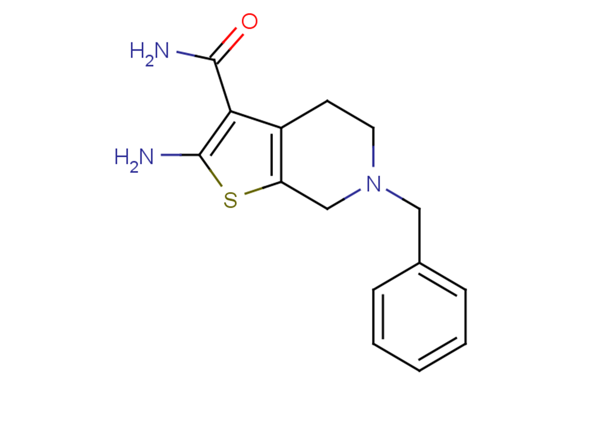2-amino-6-benzyl-4H,5H,6H,7H-thieno[2,3-c]pyridine-3-carboxamide