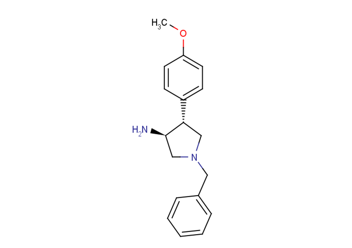(3S,4R)-1-benzyl-4-(4-methoxyphenyl)pyrrolidin-3-amine