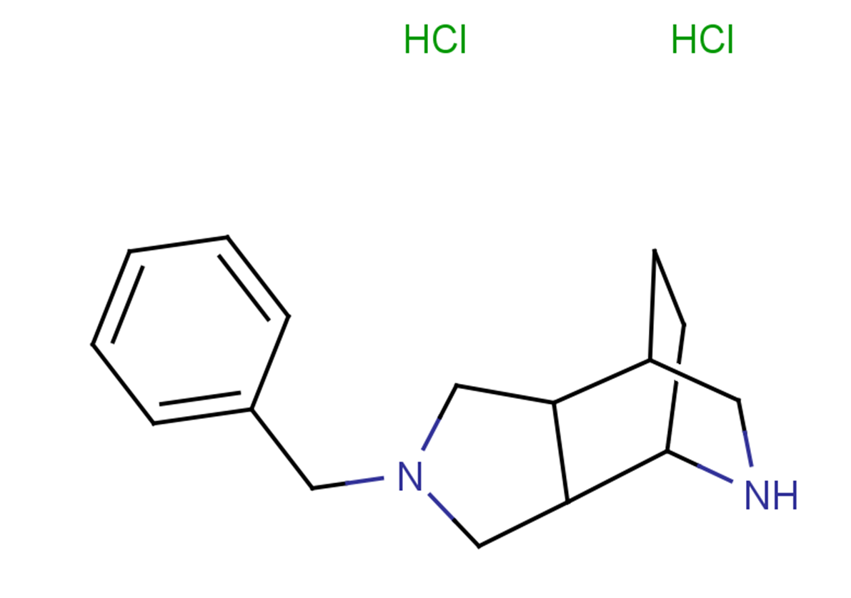 4-benzyl-4,8-diazatricyclo[5.2.2.0^{2,6}]undecane dihydrochloride