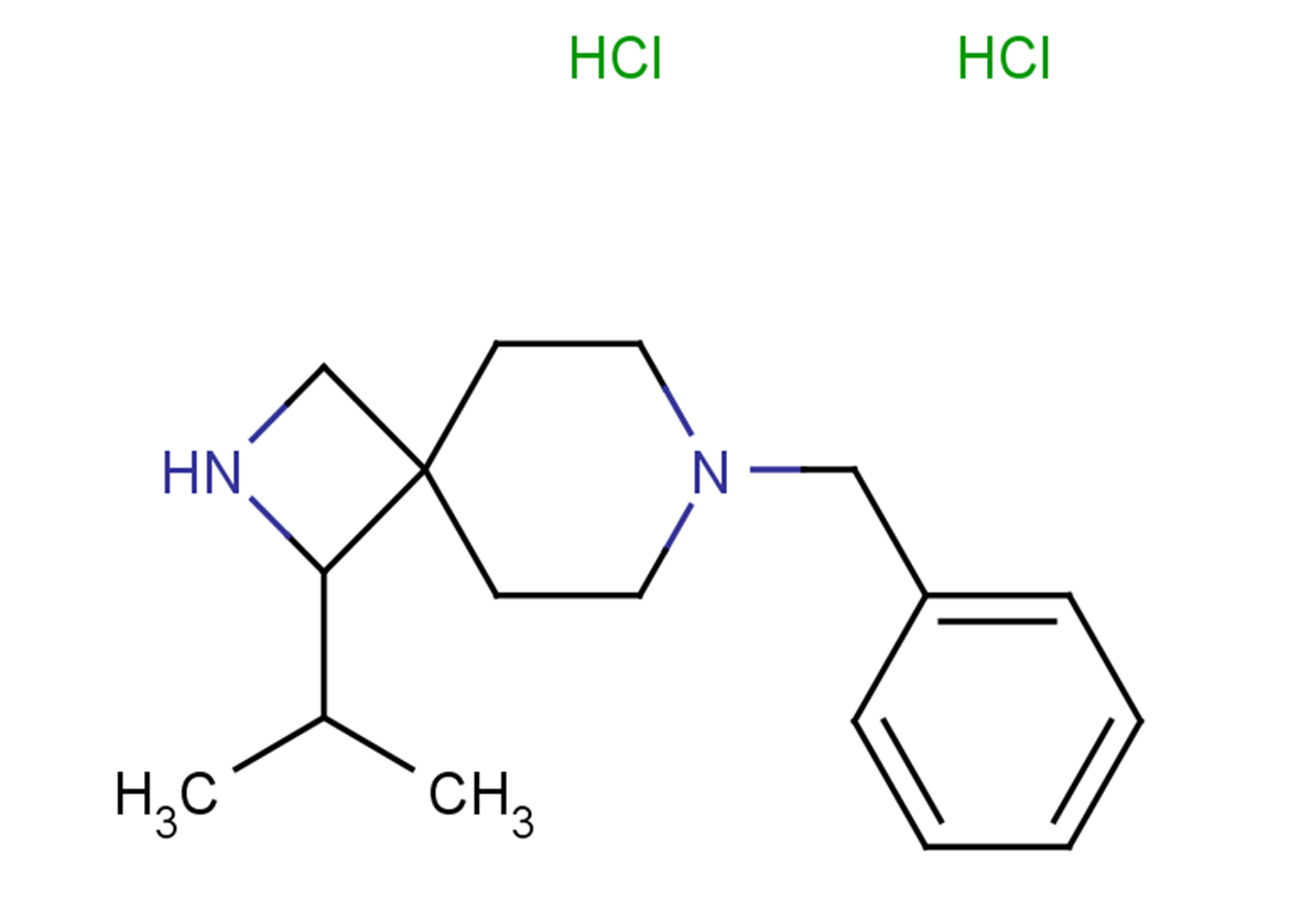 7-benzyl-1-(propan-2-yl)-2,7-diazaspiro[3.5]nonane dihydrochloride