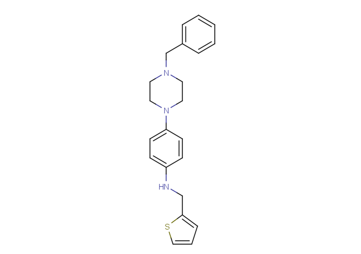 4-(4-benzylpiperazin-1-yl)-N-(thiophen-2-ylmethyl)aniline