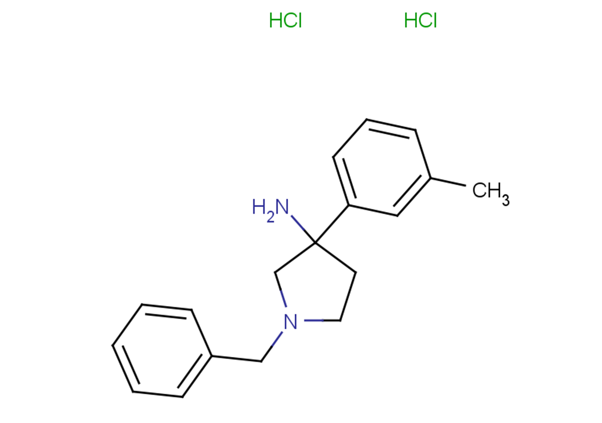 1-benzyl-3-(3-methylphenyl)pyrrolidin-3-amine dihydrochloride
