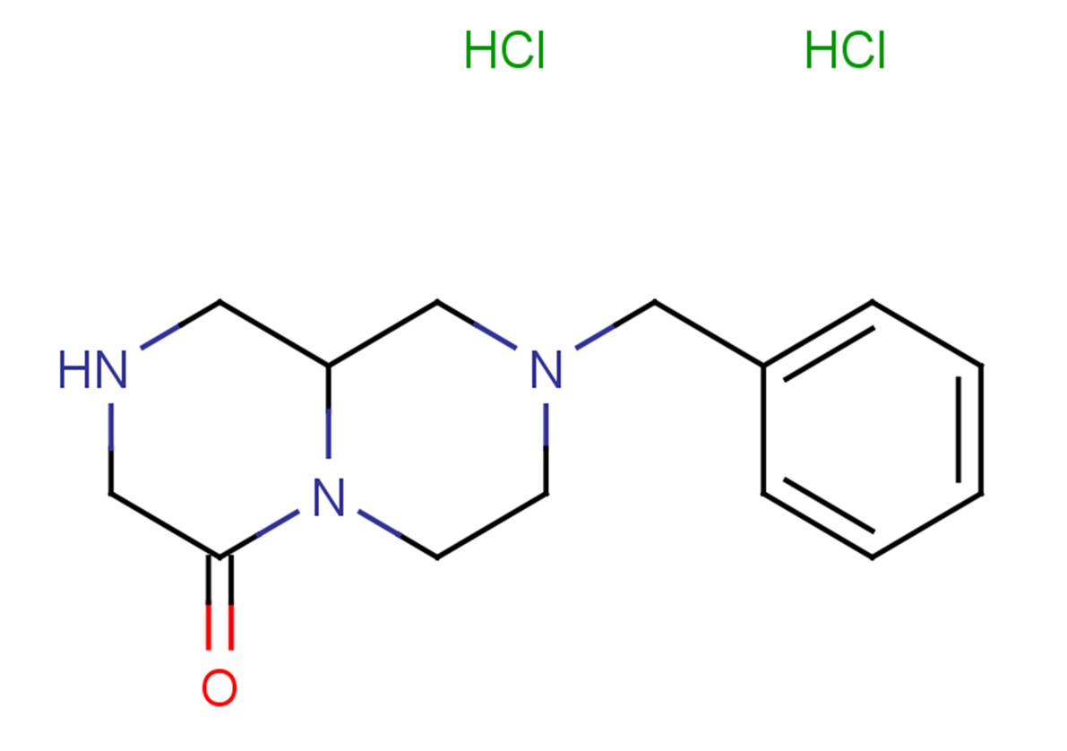 8-benzyl-octahydro-1H-pyrazino[1,2-a]piperazin-4-one dihydrochloride
