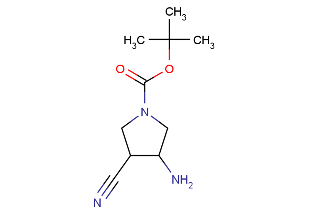 tert-butyl 3-amino-4-cyanopyrrolidine-1-carboxylate