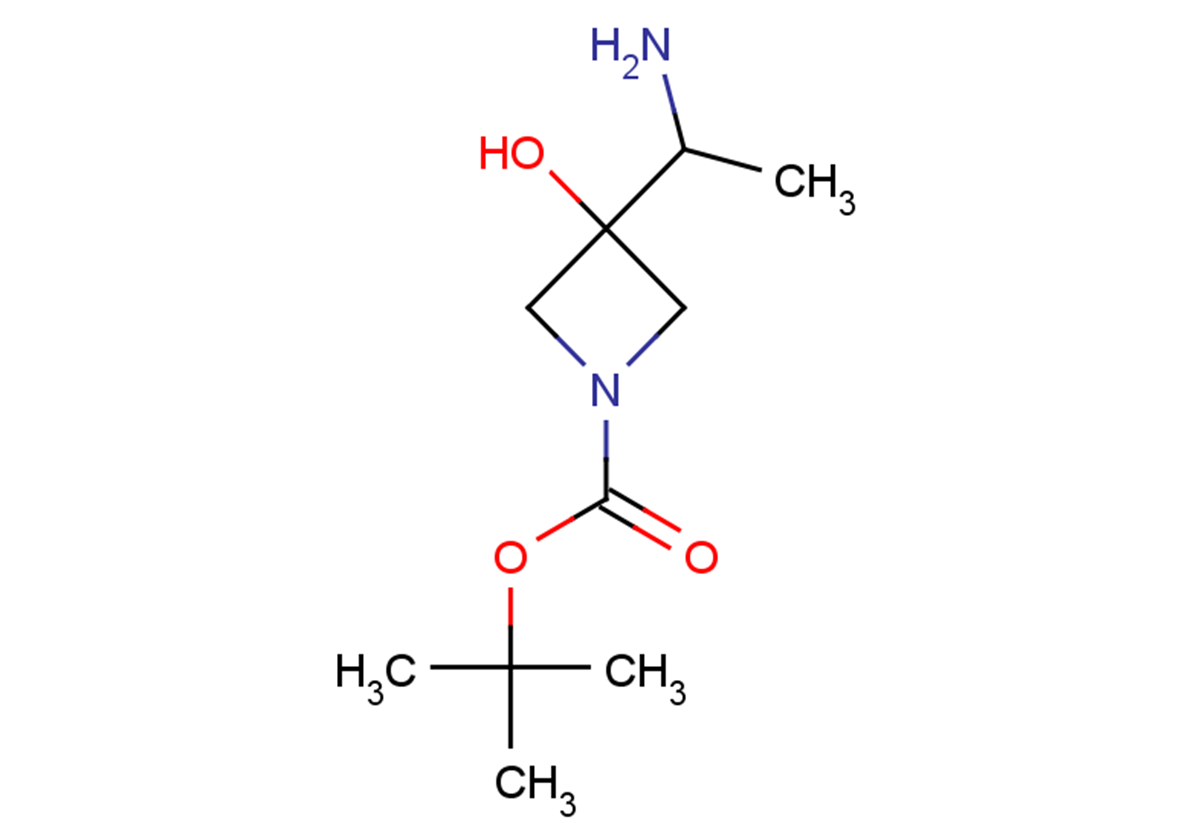 tert-butyl 3-(1-aminoethyl)-3-hydroxyazetidine-1-carboxylate