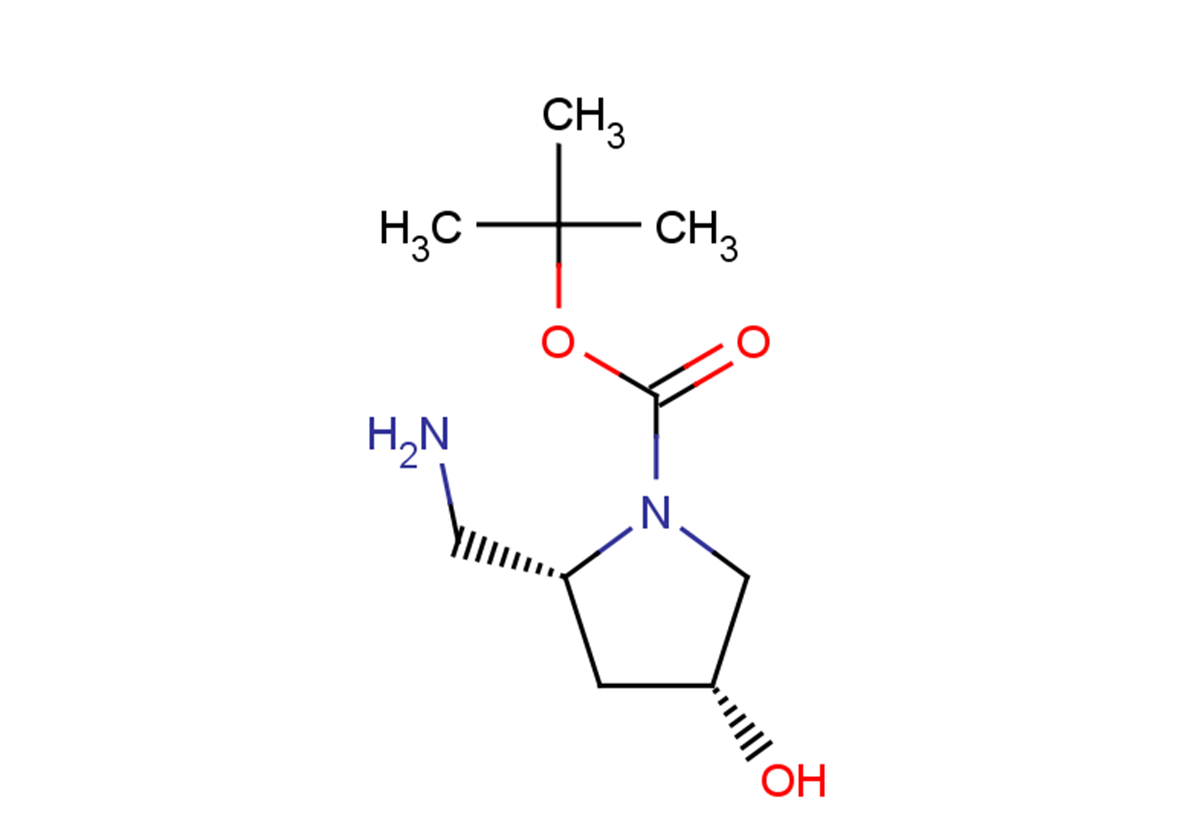 tert-butyl (2R,4R)-2-(aminomethyl)-4-hydroxypyrrolidine-1-carboxylate