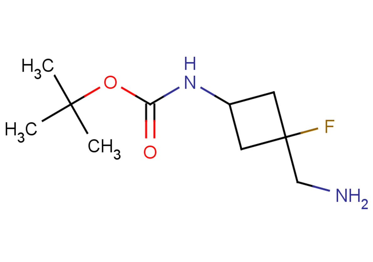 tert-butyl N-[3-(aminomethyl)-3-fluorocyclobutyl]carbamate